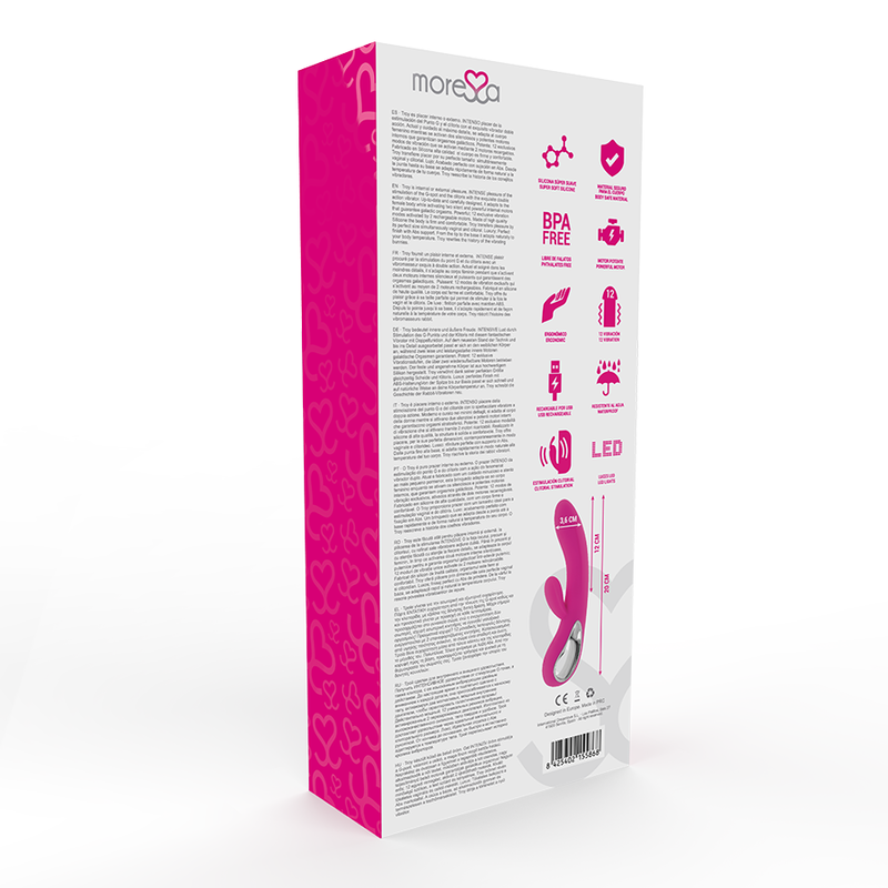 MORESSA - TROY PREMIUM SILICONE RECHARGEABLE MASSEUR DE CLITORIS ET DE POINT G