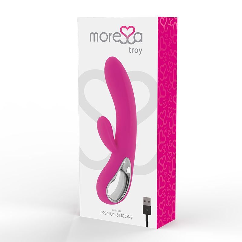 MORESSA - TROY PREMIUM SILICONE RECHARGEABLE MASSEUR DE CLITORIS ET DE POINT G