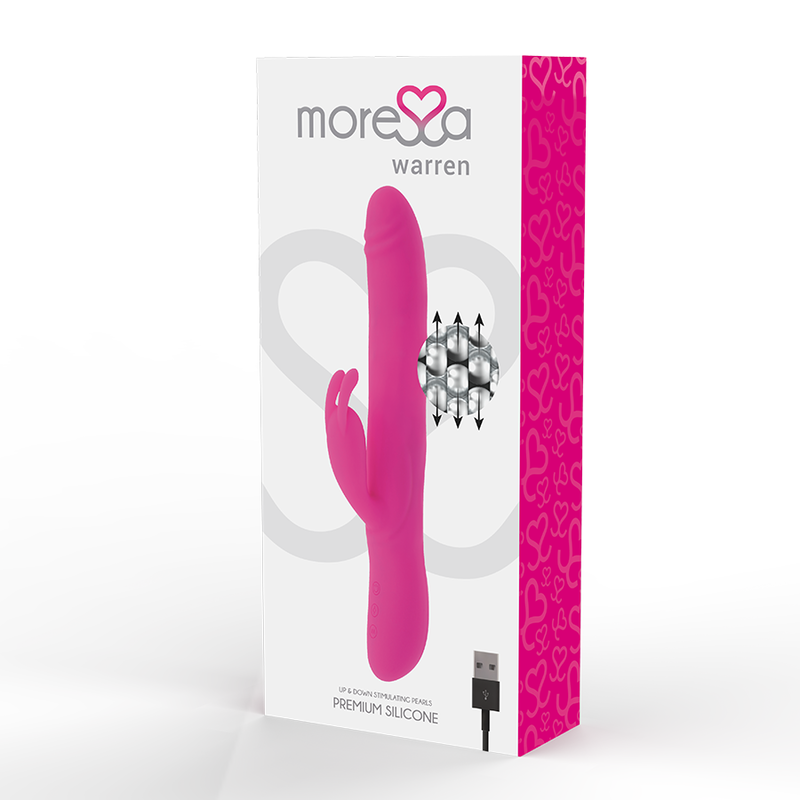 MORESSA - WARREN PREMIUM SILICONE RECHARGEABLE POWERFUL VIBRATING OSCILLATING IMPELLER