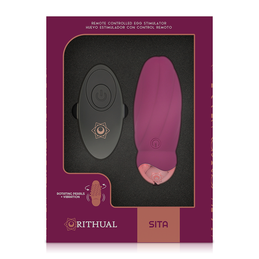 RITHUAL - SITA EGG TÉLÉCOMMANDE PERLES ROTATIVES + VIBRATION