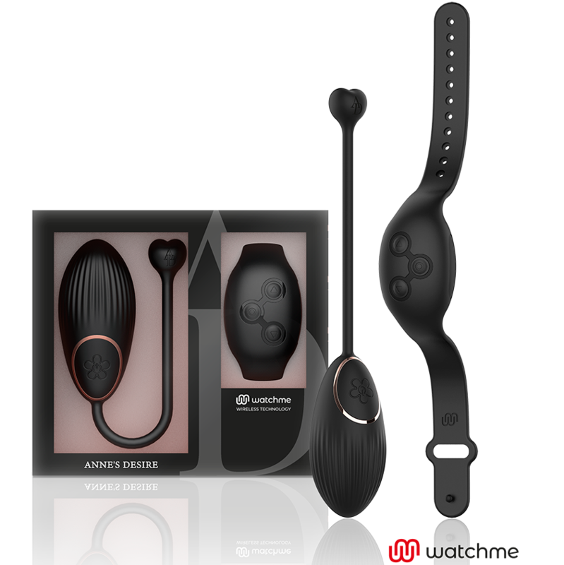 ANNE'S DESIRE - ŒUF TÉLÉCOMMANDÉ AVEC TECHNOLOGIE WATCHME, NOIR
