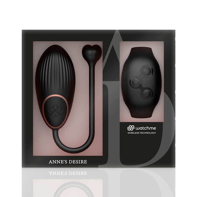 ANNE'S DESIRE - ŒUF TÉLÉCOMMANDÉ AVEC TECHNOLOGIE WATCHME, NOIR