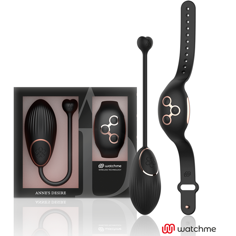 ANNE'S DESIRE - ŒUF TÉLÉCOMMANDÉ AVEC TECHNOLOGIE WATCHME, NOIR/OR