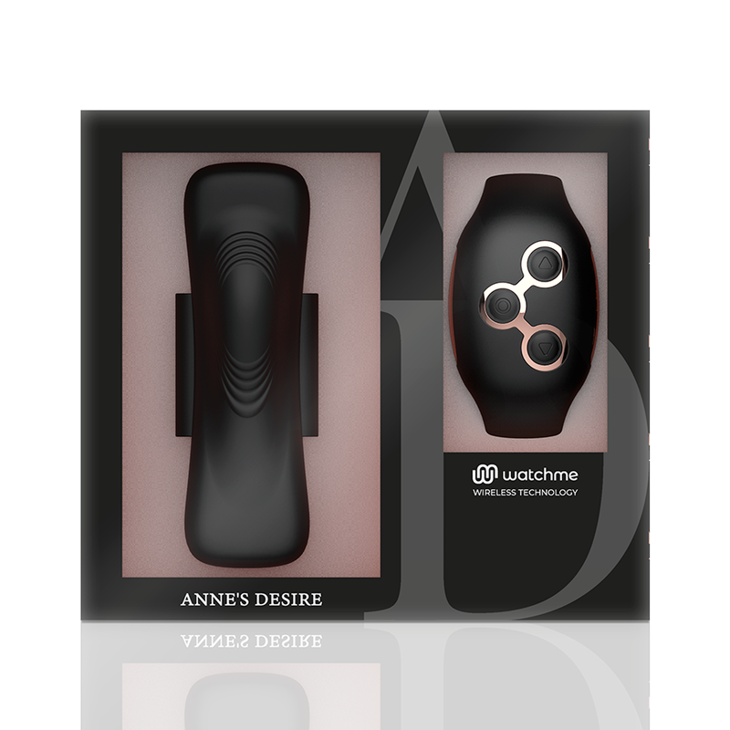 ANNE'S DESIRE - CULOTTE DE PLAISIR AVEC TECHNOLOGIE WATCHME, NOIR/OR