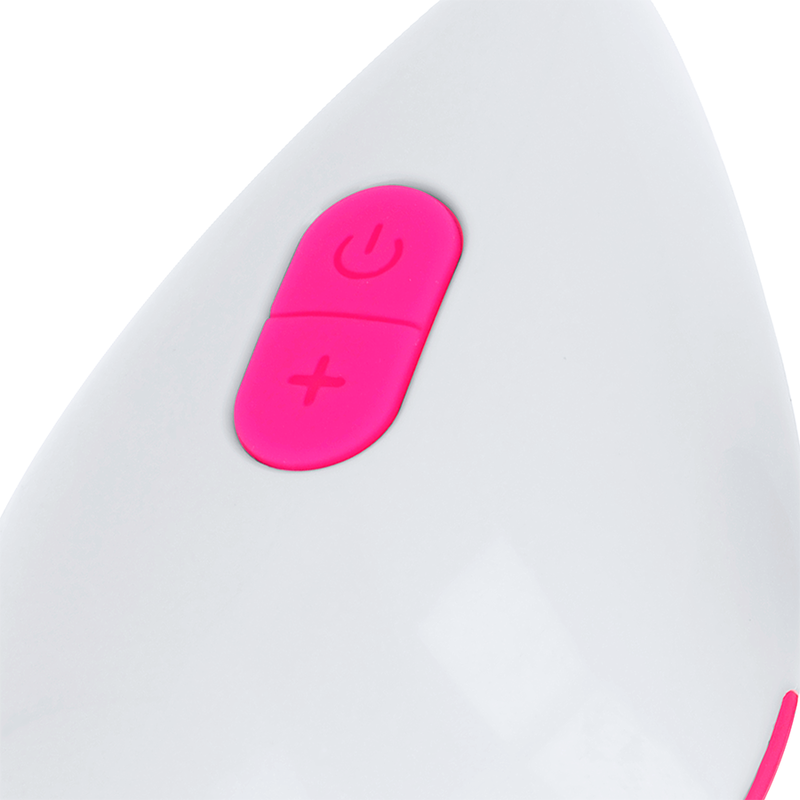 OHMAMA - PINK AND WHITE 10 MODE VIBRATING EGG