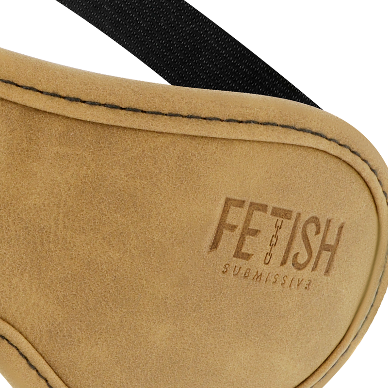 FETISH SUBMISSIVE ORIGIN - MASQUE POUR LES YEUX EN CUIR VEGAN AVEC DOUBLURE EN NÉOPRÈNE