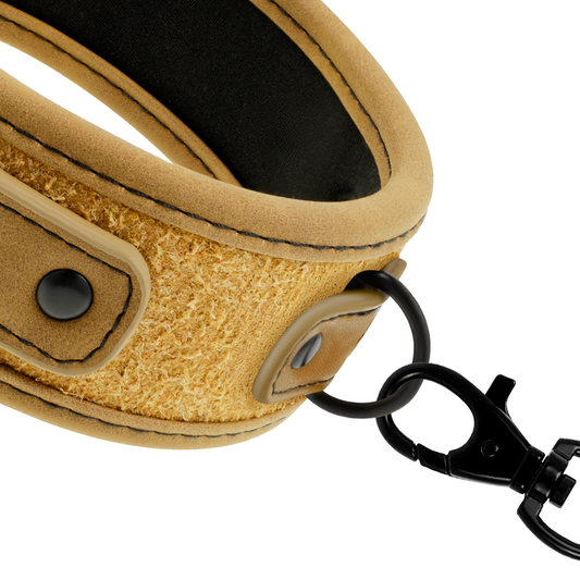 ORIGINE FÉTICHE SOUMIS - COLLIER AVEC CHAÎNE DOUBLÉE DE NÉOPRÈNE