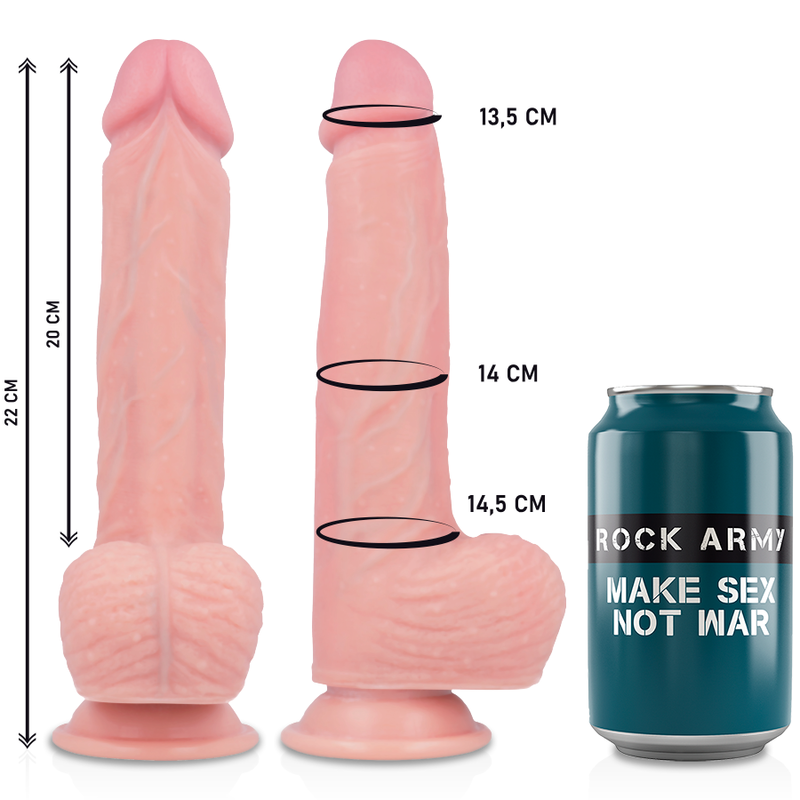 ROCKARMY - HARNAIS + VIBRATEUR SILICONE LIQUIDE TÉLÉCOMMANDE PREMIUM APACHE 20,5 CM -OU- 4,62 CM