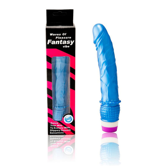DANCE - VIBRATEUR WAVES OF PLEASURE 23 CM BLEU