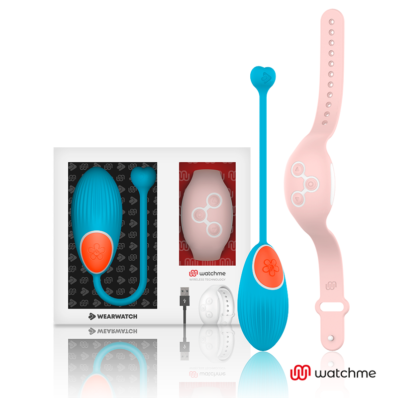 WEARWATCH - TÉLÉCOMMANDE WATCHME TECHNOLOGIE BLEU ŒUF / ROSE