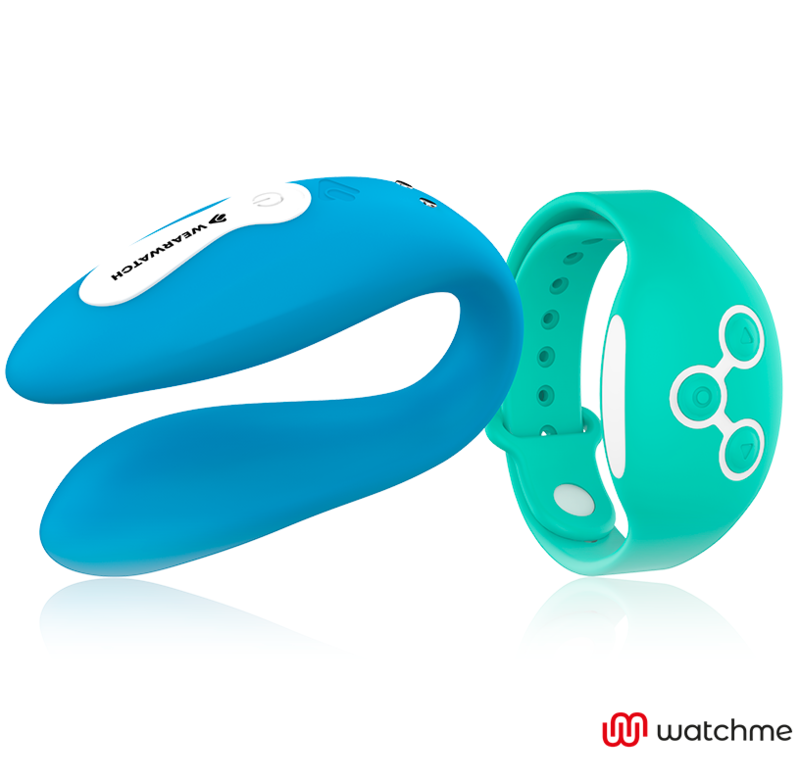 WEARWATCH - VIBRATEUR WATCHME À DOUBLE TECHNOLOGIE INDIGO/AIGUE-MARINE