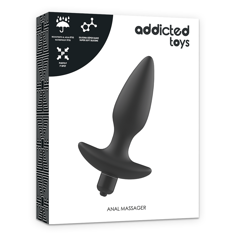 ADDICTED TOYS - PLUG ANAL VIBRANT NOIR MASSEUR