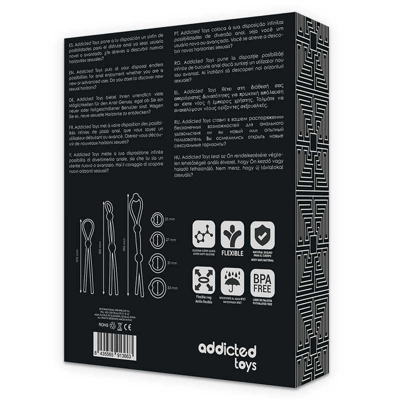 ADDICTED TOYS - KIT DE 7 ANNEAUX SOUPLES EN SILICONE