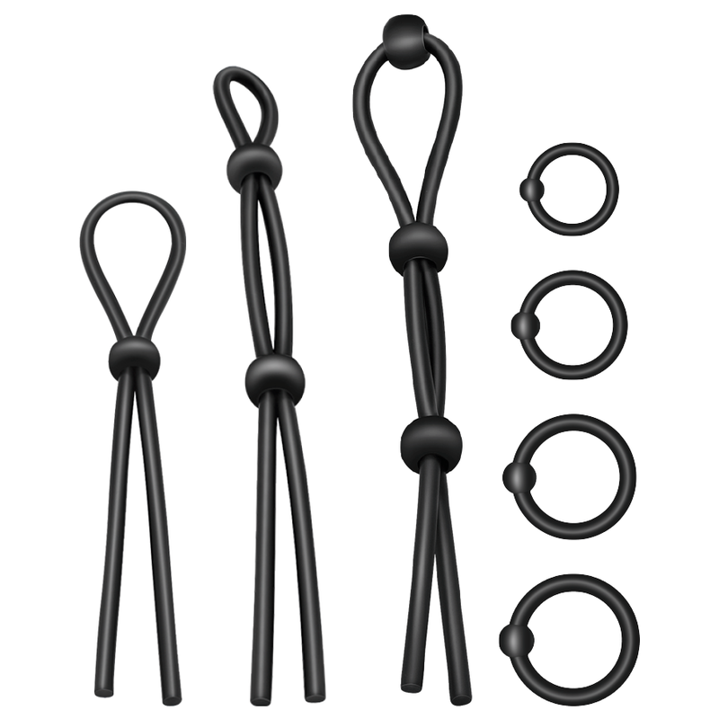 ADDICTED TOYS - KIT DE 7 ANNEAUX SOUPLES EN SILICONE