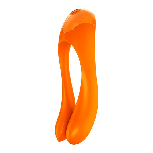 SATISFYER - Vibromasseur à doigt noir en forme de canne à sucre