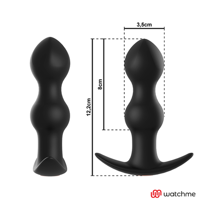 ANBIGUO - WATCHME PLUG ANAL VIBRANT À TÉLÉCOMMANDE TIBERIO