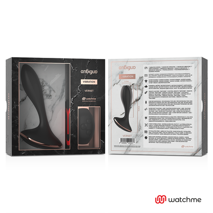 ANBIGUO - WATCHME PLUG ANAL VIBRANT TÉLÉCOMMANDÉ VERNET
