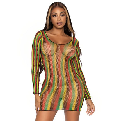 LEG AVENUE - ONE SIZE DREADNET MINI DRESS