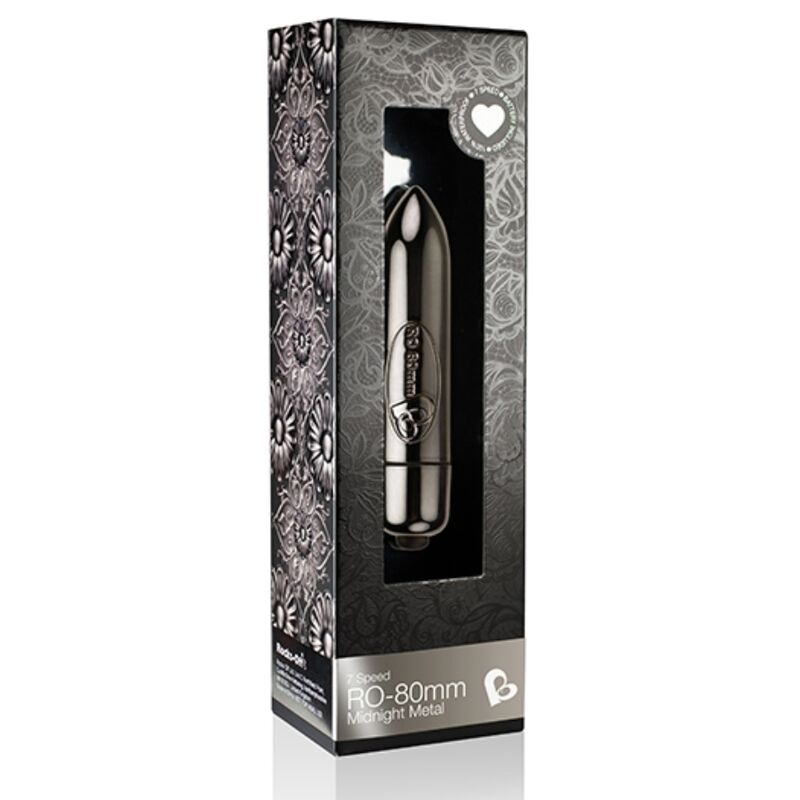 ROCKS-OFF - BALLE VIBRANTE RO-80MM MIDNIGHT METAL