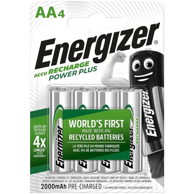 ENERGIZER - Piles rechargeables AA4 BLISTER 4