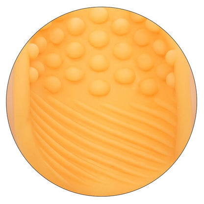 CALEXOTICS - MASTURBATEUR TEXTURÉ ORANGE À POIGNÉE PERLÉE