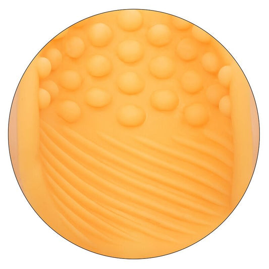CALEXOTICS - MASTURBATEUR TEXTURÉ ORANGE À POIGNÉE PERLÉE