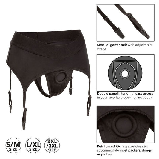 CALEXOTICS - STRING HARNAIS BOUNDLESS AVEC PORTE-JARRETELLES S/M