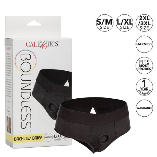 CALEXOTICS - CULOTTE HARNAIS BOUNDLESS AVEC OUVERTURE DOS S/M