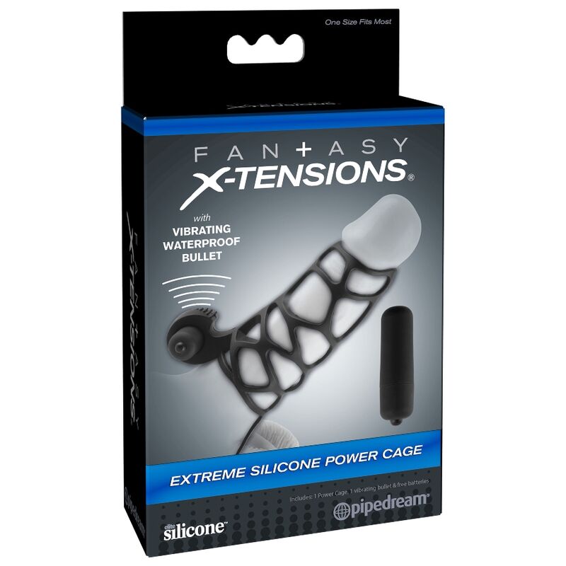 FANTASY X-TENSIONS - MANCHON PÉNIS EN SILICONE AVEC VIBRATEUR