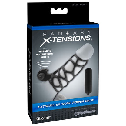 FANTASY X-TENSIONS - MANCHON PÉNIS EN SILICONE AVEC VIBRATEUR