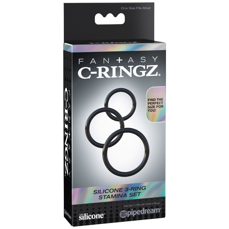 FANTASY C-RINGZ - ENSEMBLE DE BAGUES EN SILICONE STAMINA