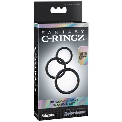 FANTASY C-RINGZ - ENSEMBLE DE BAGUES EN SILICONE STAMINA