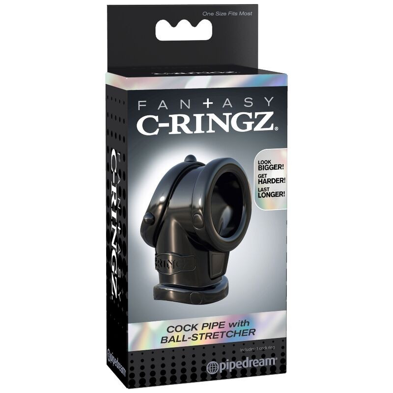 FANTASY C-RINGZ - PIPE À BITE AVEC EXTENSIBLE À COUILLES