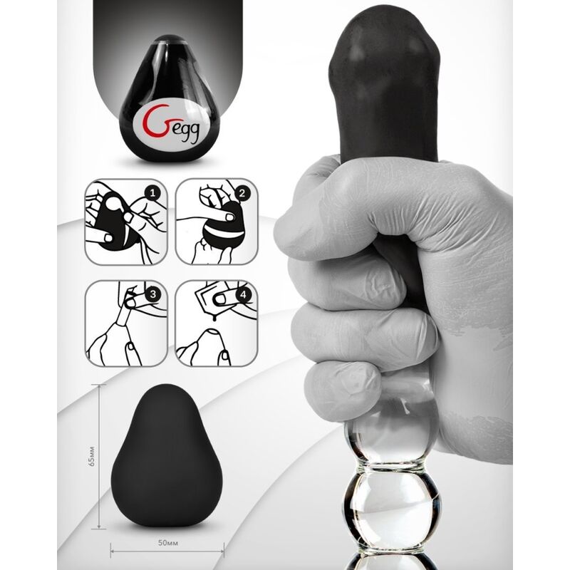 G-VIBE - Masturbateur réutilisable texturé noir