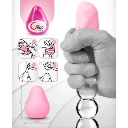 G-VIBE - ŒUF MASTURBATEUR TEXTURÉ RÉUTILISABLE ROSE