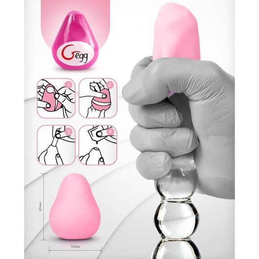 G-VIBE - ŒUF MASTURBATEUR TEXTURÉ RÉUTILISABLE ROSE