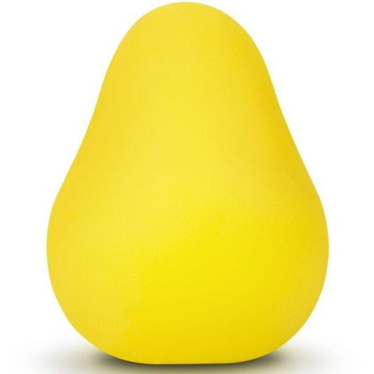 G-VIBE - ŒUF MASTURBATEUR JAUNE TEXTURÉ RÉUTILISABLE