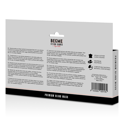 BEGME - ÉDITION ROUGE MASQUE POUR LES YEUX ÉLASTIQUE AVEC DOUBLURE EN NÉOPRÈNE