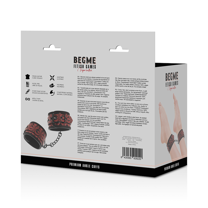 BEGME - CHEVILLES RED EDITION AVEC DOUBLURE EN NÉOPRÈNE