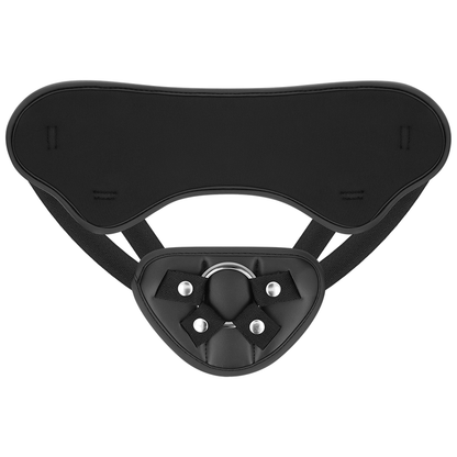 Harnais cyber-sangle fétichiste soumis avec gode et balle, télécommande, technologie Watchme S