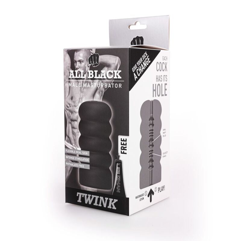 ALL BLACK - MASTURBATEUR TWINK