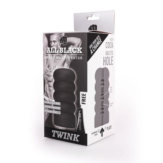 ALL BLACK - MASTURBATEUR TWINK