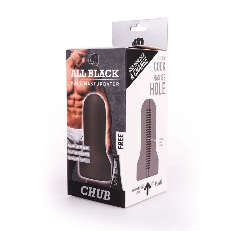 ALL BLACK - MASTURBATEUR À BOUCLE MODÈLE 2