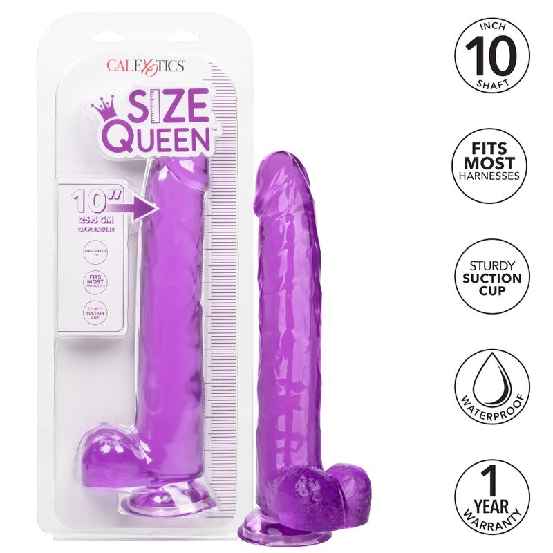 CALEXOTICS - GODE QUEEN SIZE LILAS 25,5 CM
