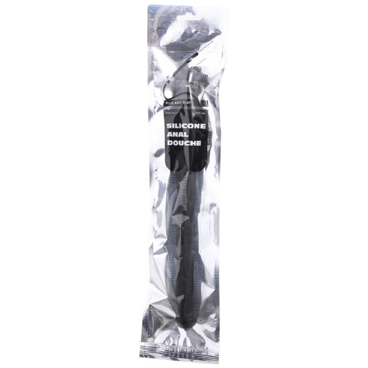 ALL BLACK - DOUCHE ANALE EN SILICONE MEGA RIPPLE 28,5 CM