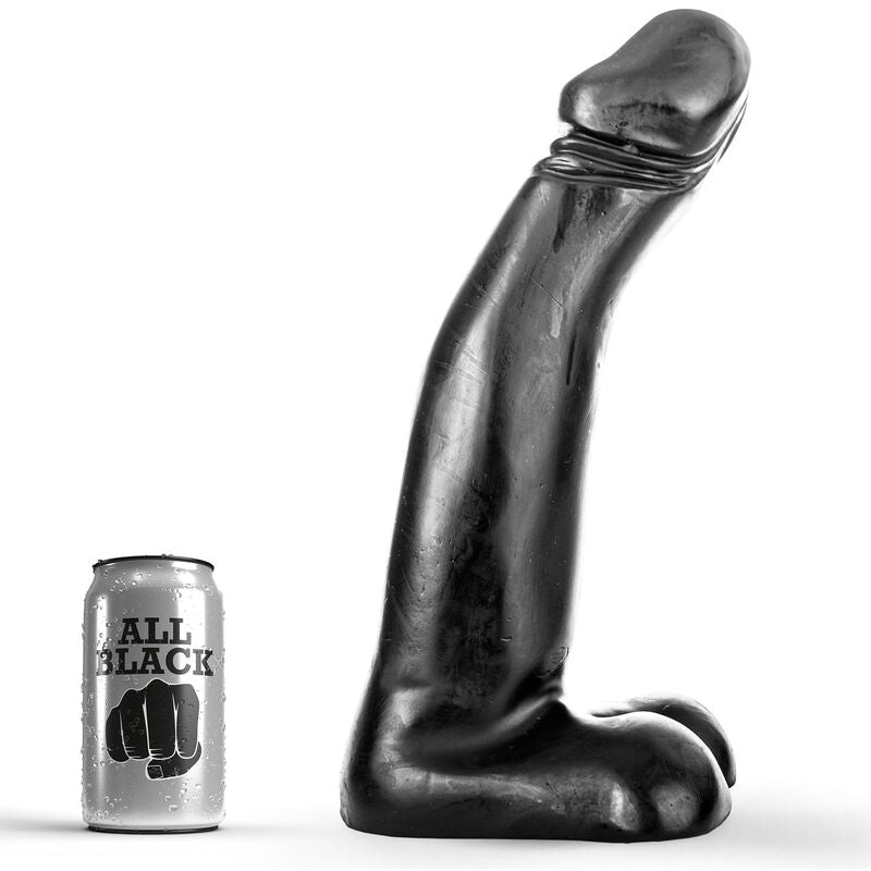 ALL BLACK - GODE FISTING NOIR RÉALISTE 29 CM