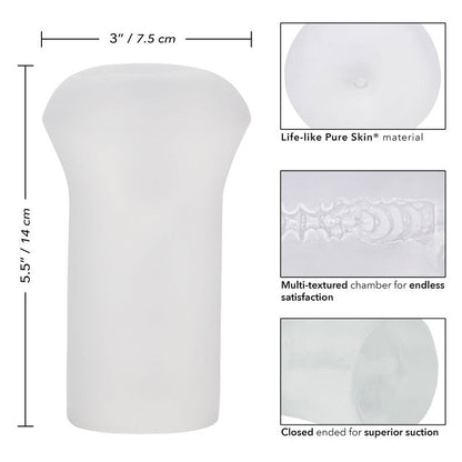 CALEXOTICS - MASTURBATEUR STROKER TRANSPARENT ET SANS LIMITES