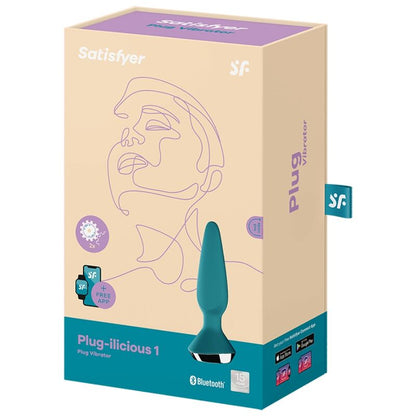 SATISFYER - PLUG ILICIOUS 1 VIBRATEUR VERT