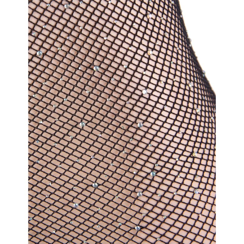 QUEEN LINGERIE - Body en résille avec strass S/L