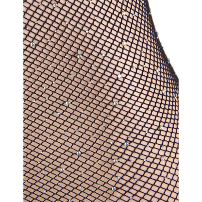 QUEEN LINGERIE - Body en résille avec strass S/L